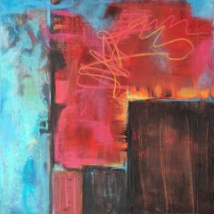 CITY ON FIRE 60x60cm