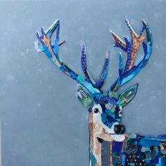 cerf bleu 1mx1m