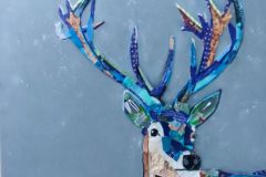 cerf bleu 1mx1m