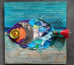 CAP FISH 50x50cm