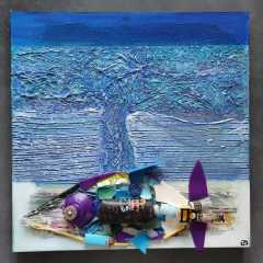 BLUE FISH 50x50cm