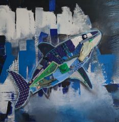 JAWS 80x80cm