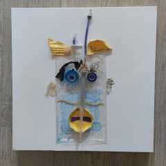 MISTER PHICOCYANINE 30x30cm